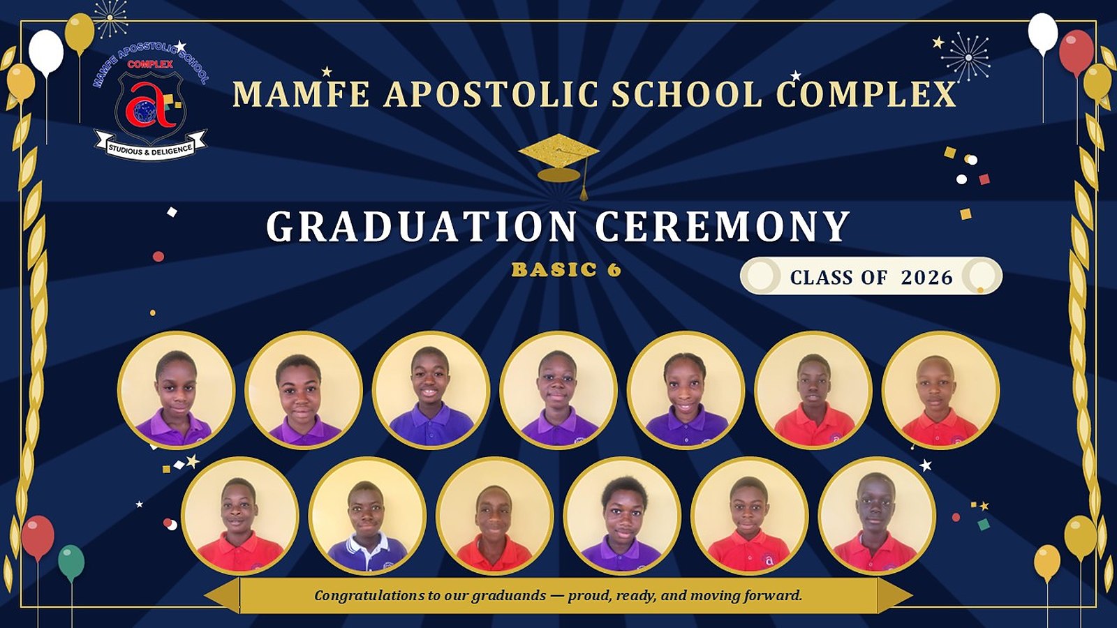 Basic 6 Graduation Ceremony, Class of 2026