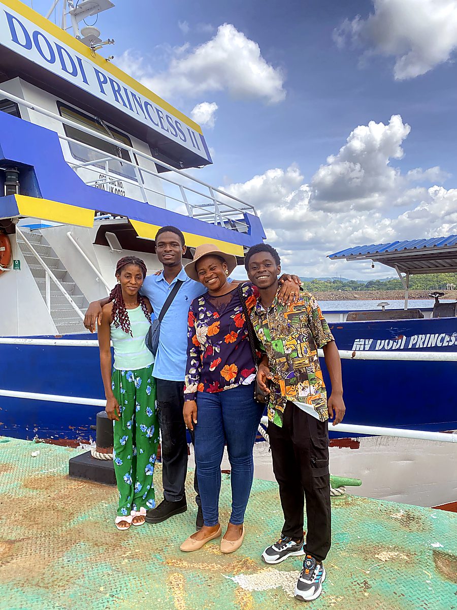 Pupils at the Dodi Princess boat cruise